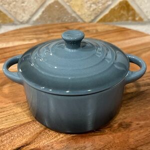 Dwell Six Mini Cocotte – Gray-Blue Enameled Cast Iron Mini
